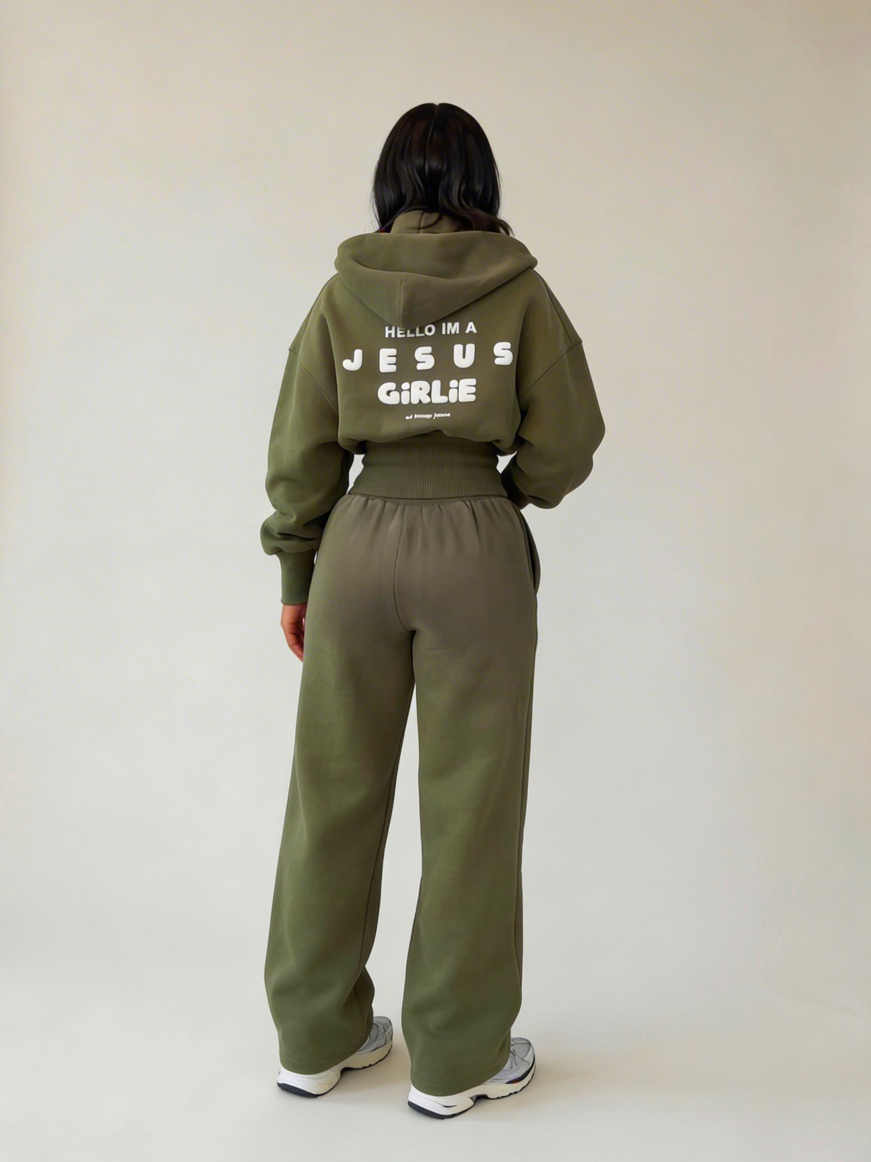 Jesus Girlie OG Sweatpants Olive All Things Jesus