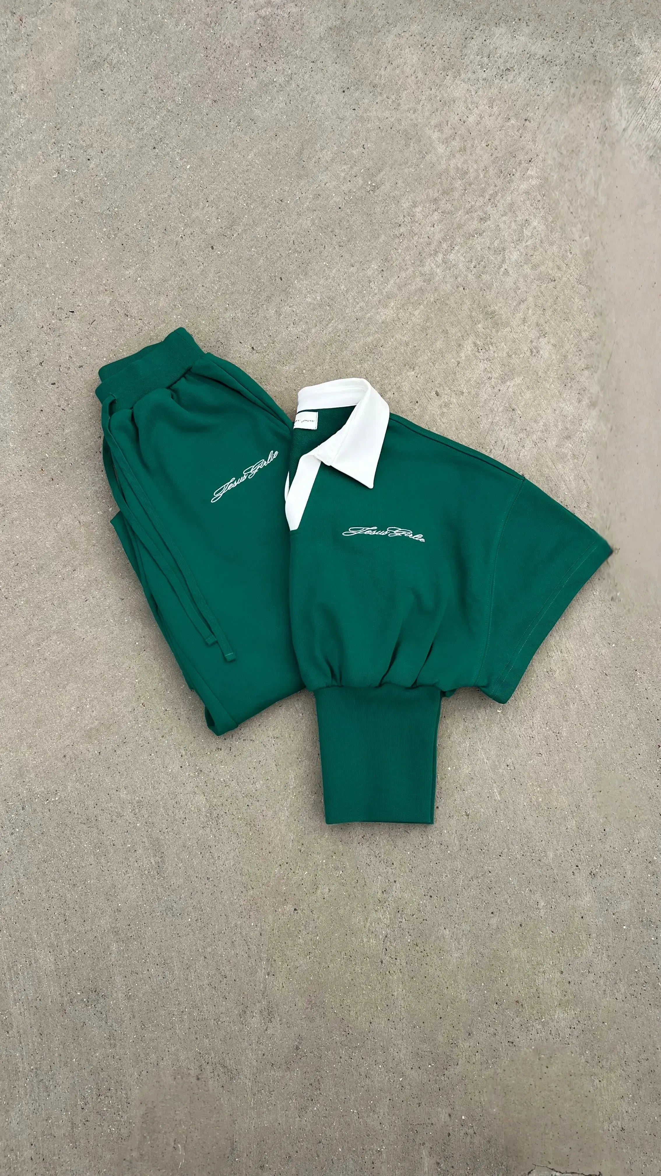 Set of JG Forest Green Sweats All Things Jesus