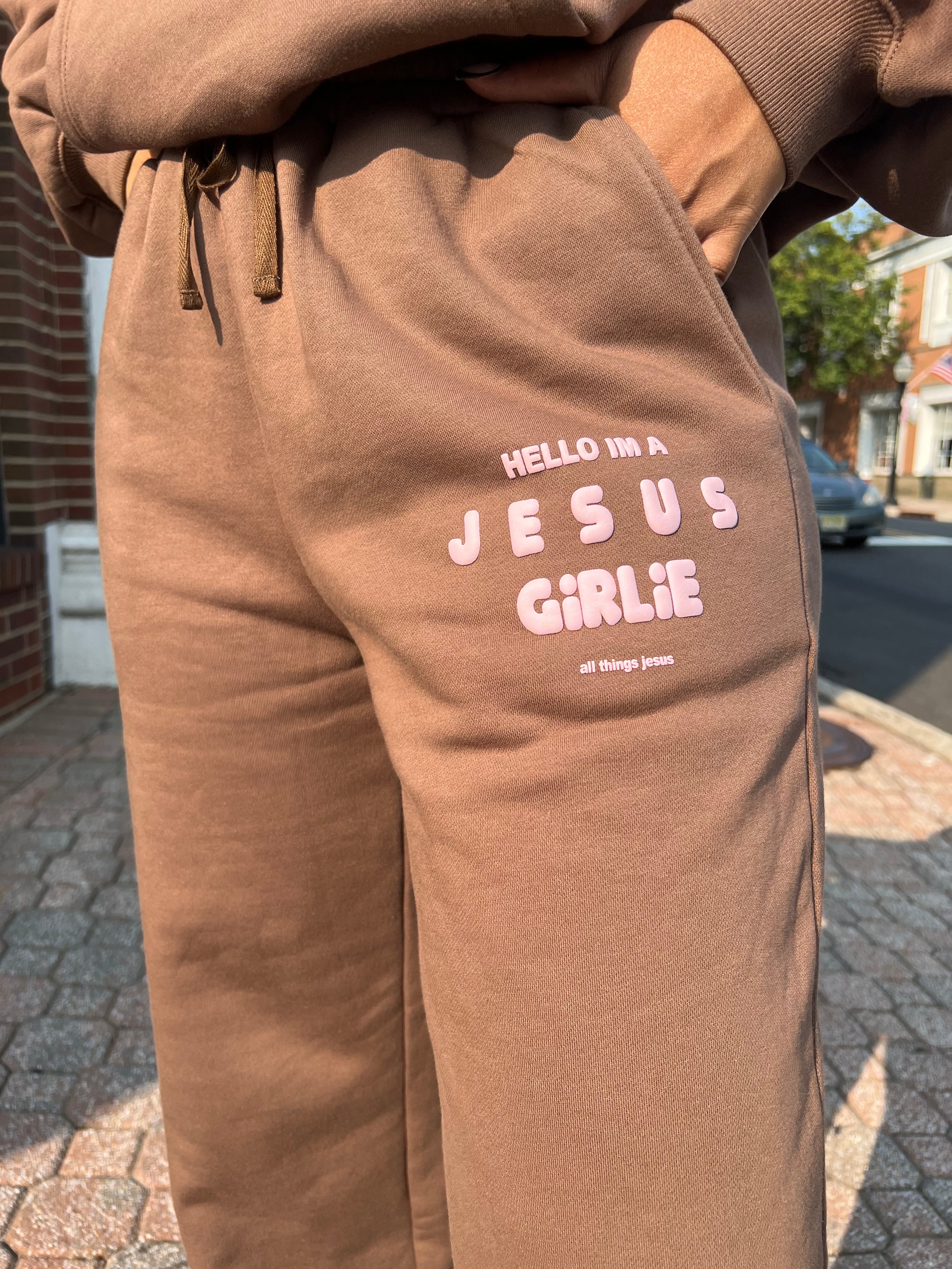 BROWN JG SWEATPANTS