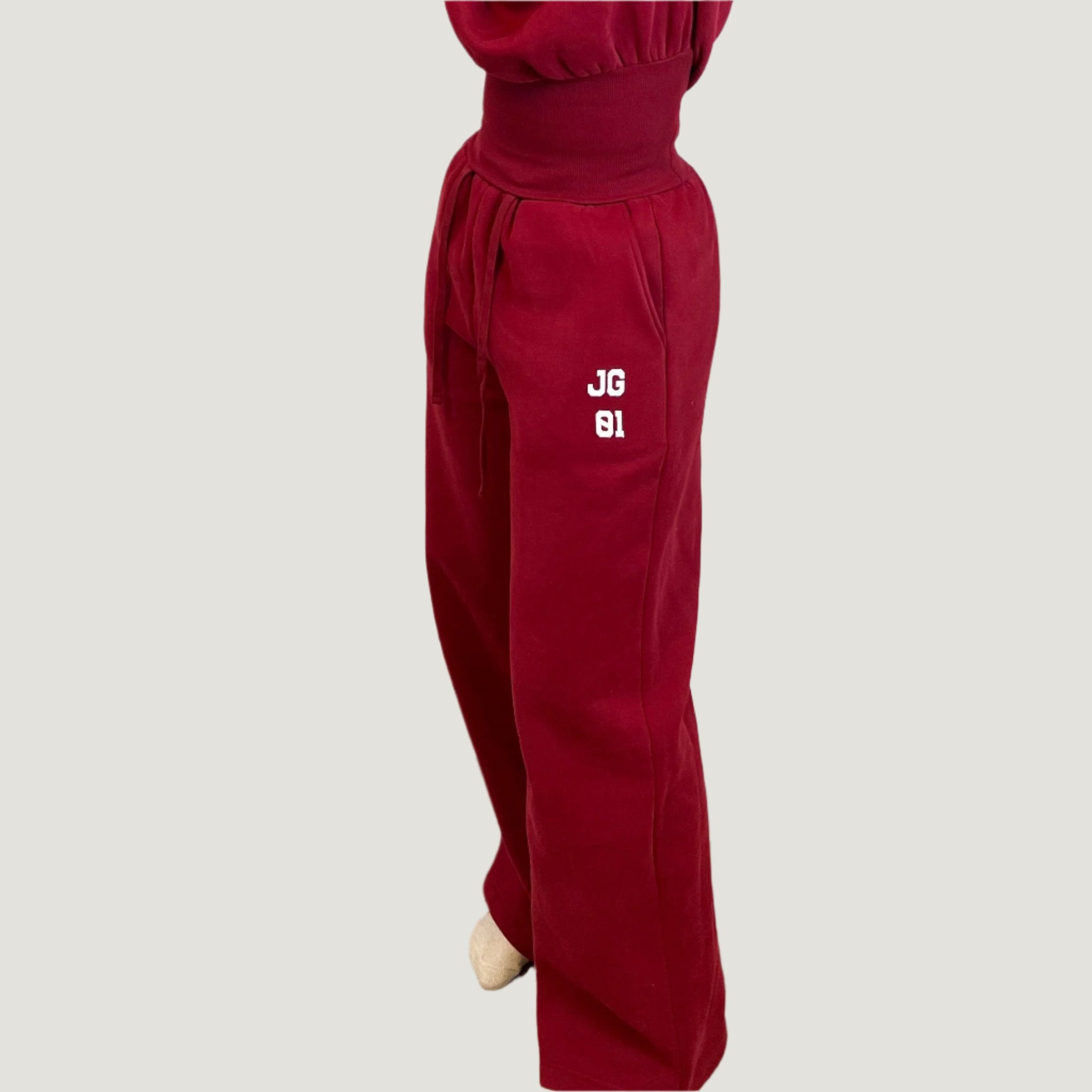 Front of Jesus Girlie Varsity Sweatpants