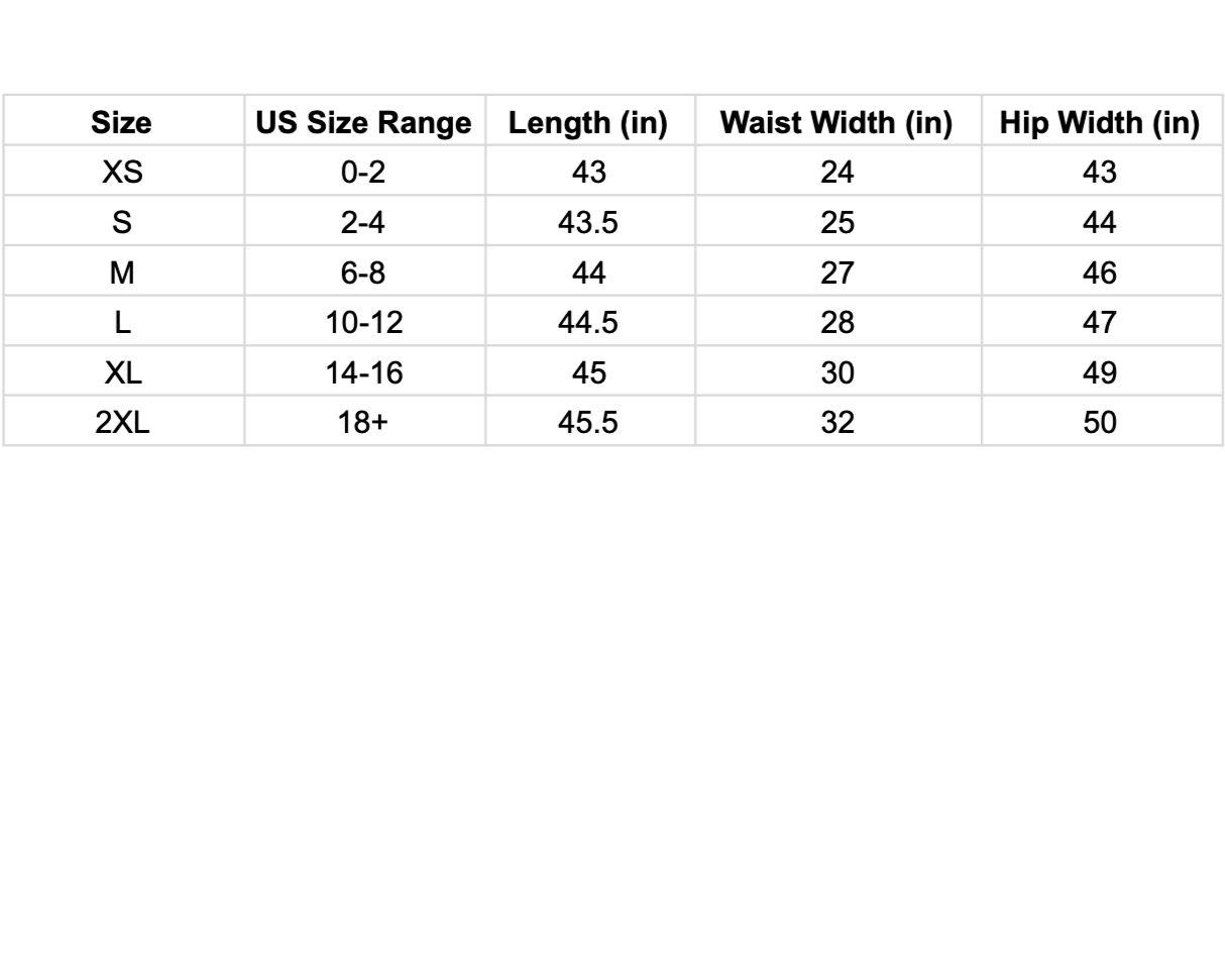 Sizing Chart for Jesus Girlie Varsity Sweatpants