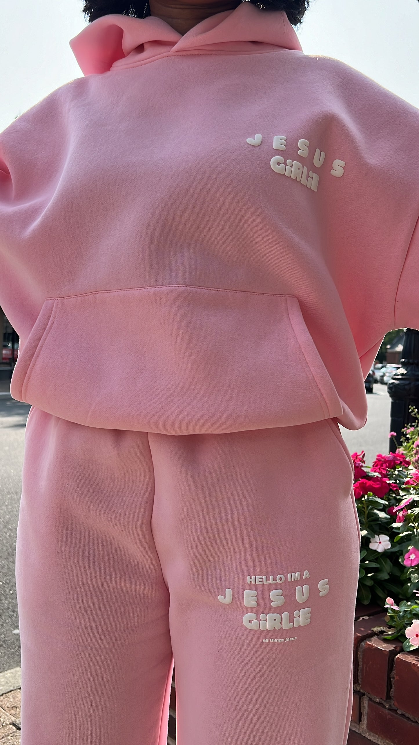 JESUS GIRLIE PINK SWEATPANTS - PRE ORDER**