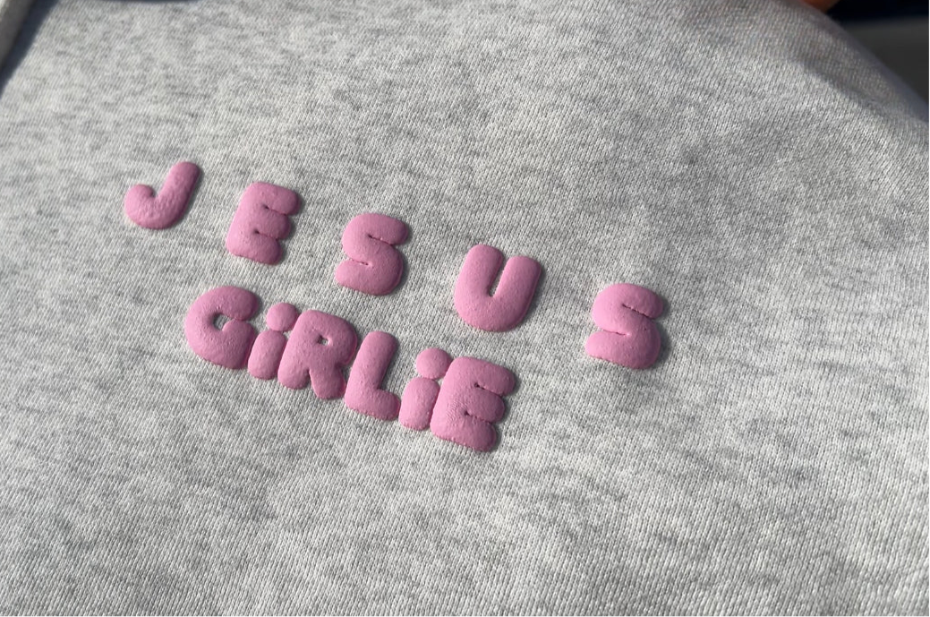 JESUS GIRLIE PULL OVER HOODIE - PRE ORDER**