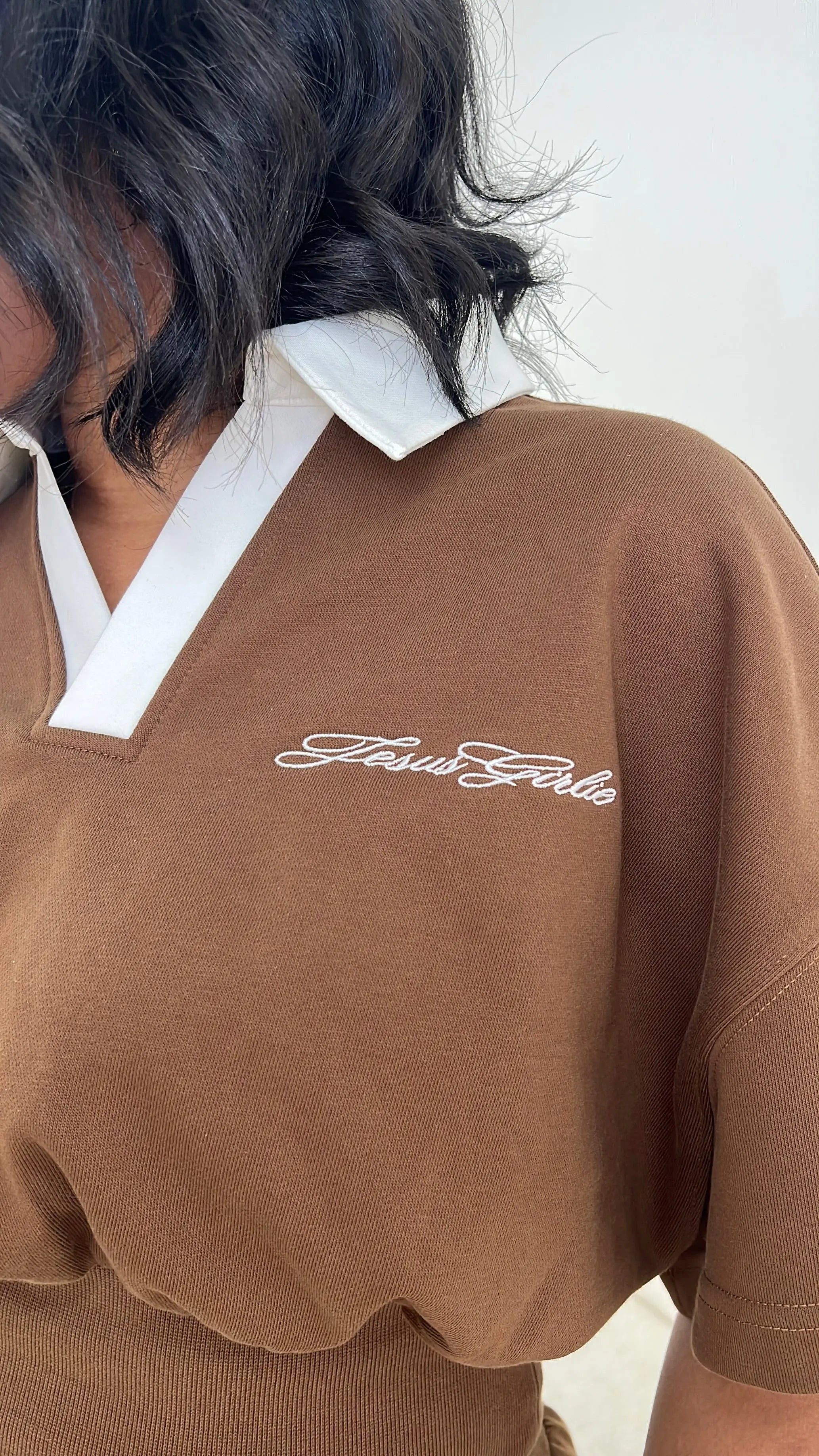 Collar’d in Grace V Neck Coco All Things Jesus