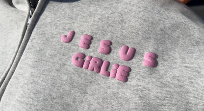 JESUS GIRLIE ZIP UP HOODIE - PRE ORDER**