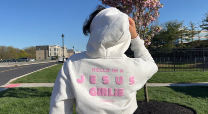 JESUS GIRLIE ZIP UP HOODIE - PRE ORDER**