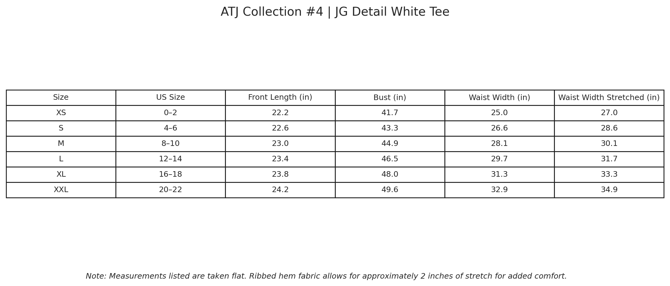 White Tee - JG Edition ** PRE ORDER