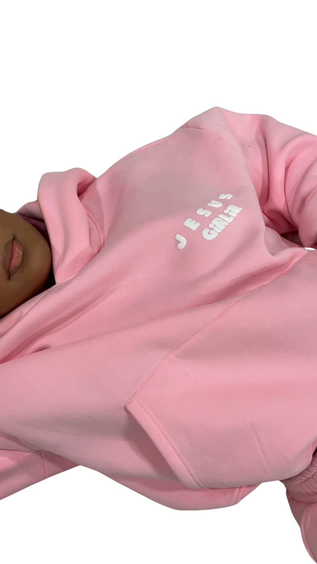 JESUS GIRLIE PULL OVER HOODIE - PRE ORDER**